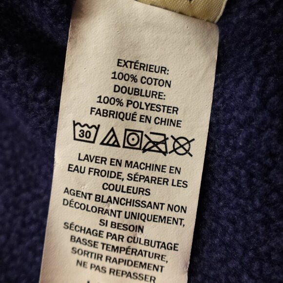 LL Bean Fleece-Lined Flannel Hoodie Plaid women's medium petite red navy - Picture 10 of 10